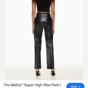 The Melina Super High-Rise Vegan Leather Pants